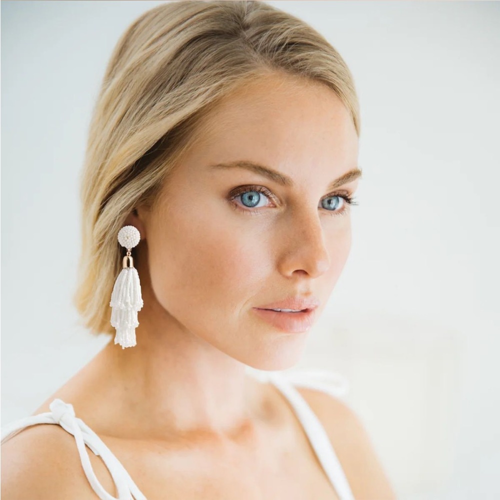 New! Panacea Beaded Tassel Earrings